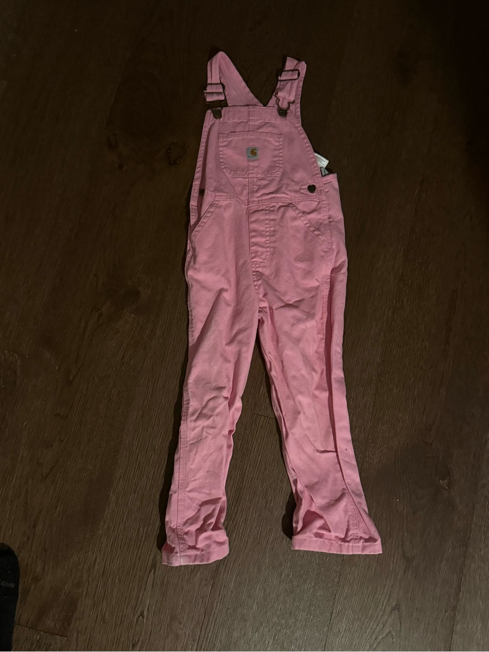 Kids Carhartt Pink Cotton Overalls